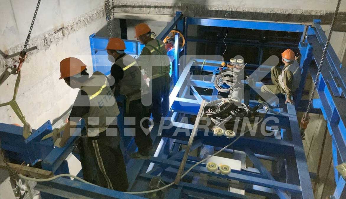 lắp đặt hệ thống đỗ xe tự động