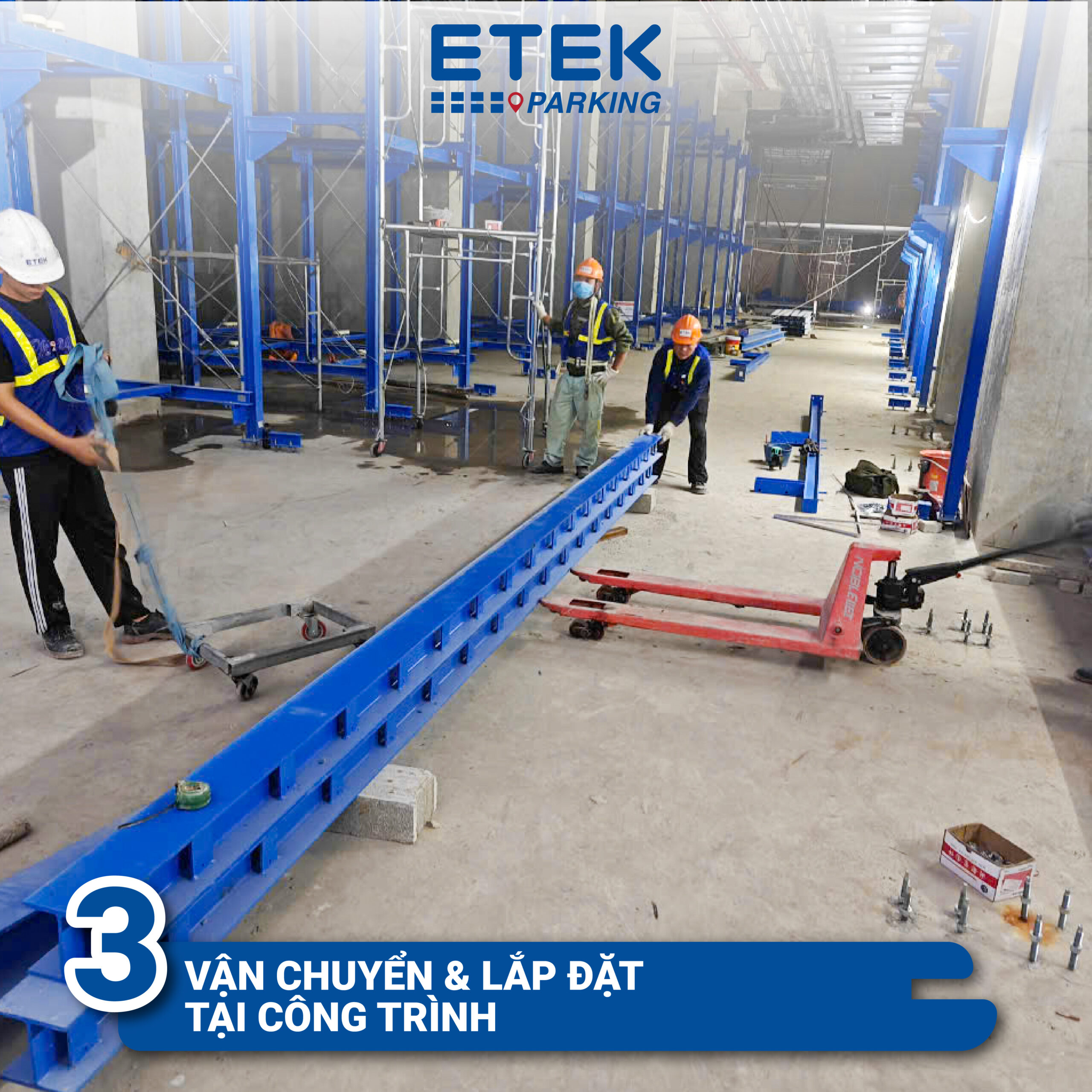 lắp đặt bãi đỗ xe thông minh
